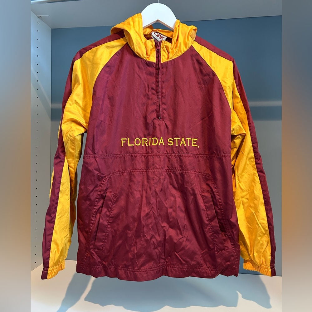 FSU windbreaker. Size 12-14. Great condition! Embroidered logo.
